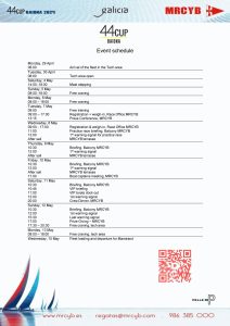 programa 44cup baiona 2024